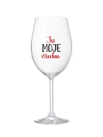 YOU ARE MY EVERYTHING - číry pohár na víno 350 ml