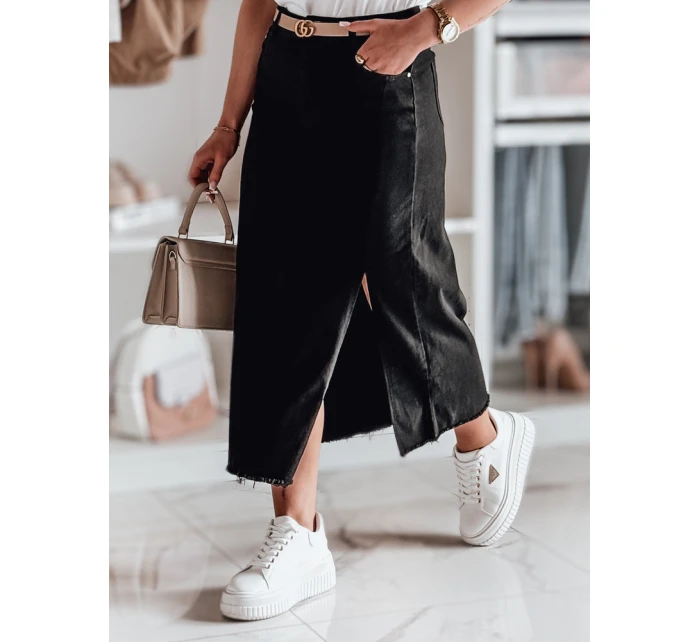 Midi džínová sukně s rozparkem modrá Dstreet model 21985858 - FashionStreet