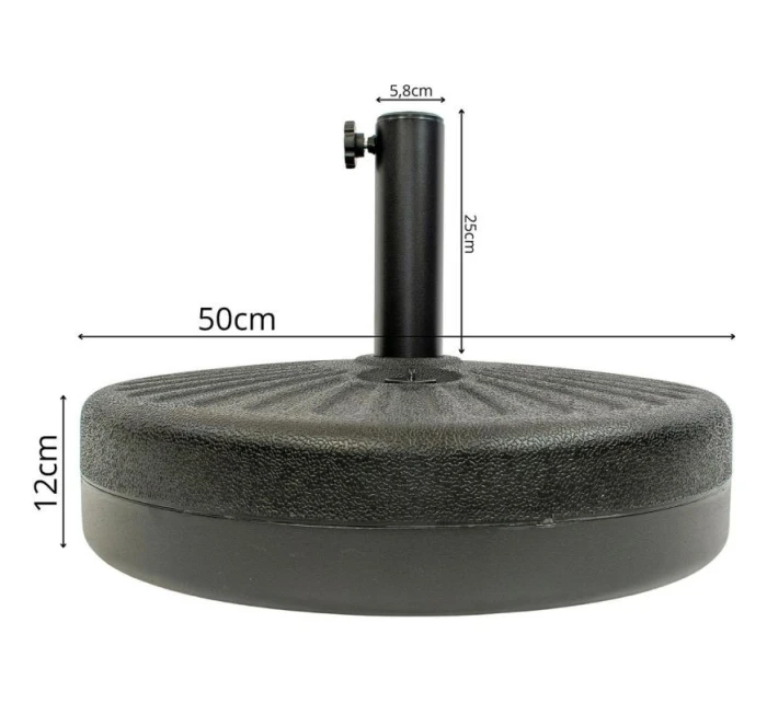 ZÁKLADŇA PRE ZÁHRADNÝ SLNEČNÍK 22 KG SASKA GARDEN