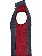 JN Dámská pletená hybridní vesta 02.0 red melange/anthracite melange model 22489245 - Daiber JN Dámská pletená hybridní vesta 02.0 red melange/anthracite melange model 22489245 - Daiber