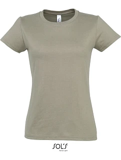 SOL'S Imperial Women Dámske tričko z hrubej bavlny 25.1502 khaki