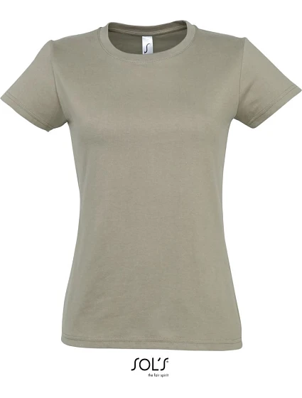 SOL'S Imperial Women Dámske tričko z hrubej bavlny 25.1502 khaki SOL'S Imperial Women Dámske tričko z hrubej bavlny 25.1502 khaki