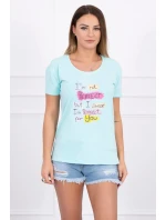 Dokonalá blúzka s mätovou potlačou Dokonalá blúzka s mätovou potlačou