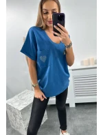 Bavlněná halenka s model 18753525 kapsou - K-Fashion Bavlněná halenka s model 18753525 kapsou - K-Fashion