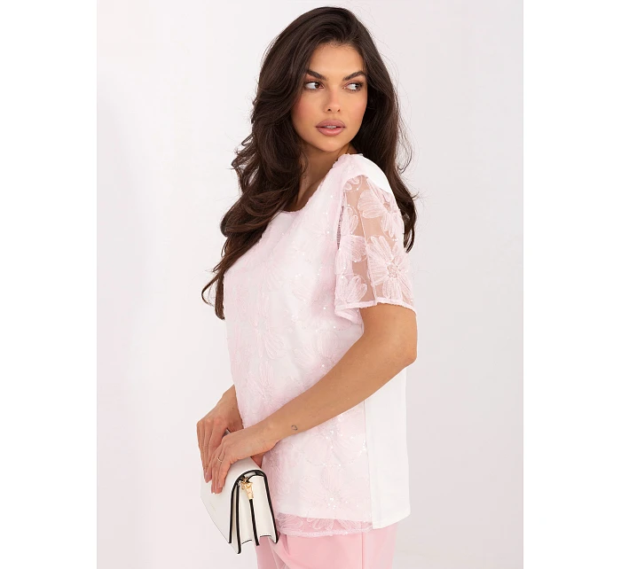 Bluzka LK BZ model 22120736 jasny różowy - FPrice