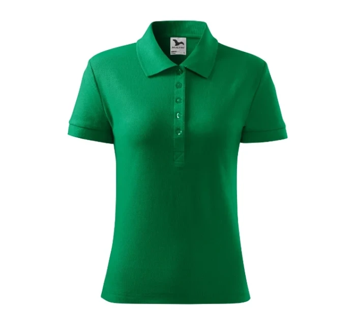 Bavlnené polo tričko stredne zelené Bavlnené polo tričko stredne zelené