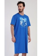 Pánska nočná košeľa s krátkym rukávom Mountain