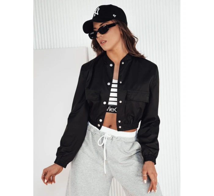 Dámská přechodná bunda bomber černá Dstreet model 21973897 - FashionStreet Dámská přechodná bunda bomber černá Dstreet model 21973897 - FashionStreet