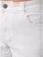 Dámske džínsové nohavice s vysokým pásom mom fit white FashionStreet UY2906