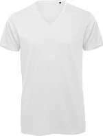 B&C Inspire V T /men_° Pánske tričko s výstrihom do V 01.TM44 biele
