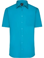 JN 680 Popelínová košile s krátkým rukávem model 22537834 turquoise - Daiber JN 680 Popelínová košile s krátkým rukávem model 22537834 turquoise - Daiber
