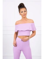 Sada s volánikom fialová