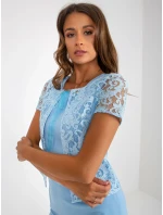 LK SK 509281 šaty.36X svetlo modrá