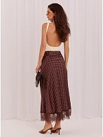 Spódnica MI SD model 21480456 brązowy - FPrice Spódnica MI SD model 21480456 brązowy - FPrice