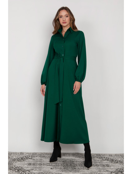 Lanti Šaty s dlhým rukávom SUK204 Zelená