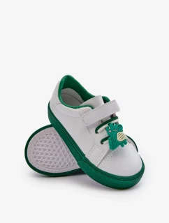 Detské tenisky Tenisky so špendlíkom, biele a zelené Pennyn
