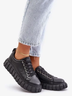 Zateplené dámske tenisky Big Star Black