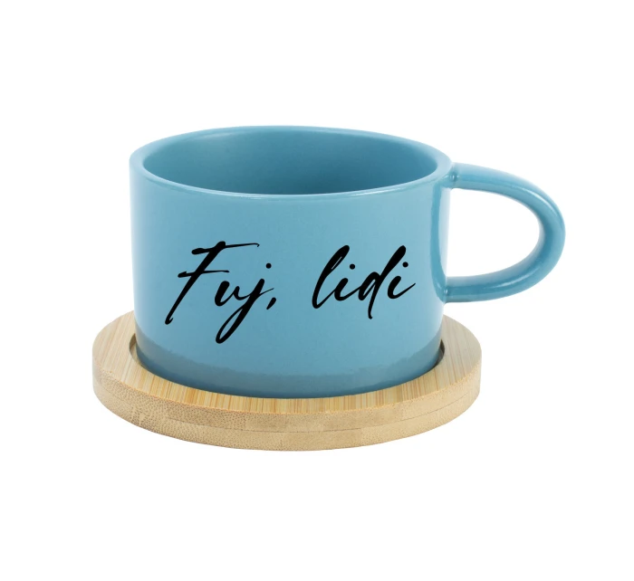 FUJ, LIDI - modrý hrníček makronka 200 ml