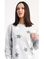 Dámske šaty s dlhým rukávom a hviezdami