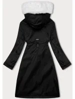 Dámska zimná bunda S'West s kožušinou Black and White (R558-1026)