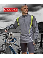 S Tréninkový top s zip s dlouhým rukávem 29. model 22426432 - Spiro S Tréninkový top s zip s dlouhým rukávem 29. model 22426432 - Spiro