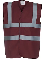 Bezpečnostná vesta Yoko HVW 100 Hi-Vis 79.W100, bordová Bezpečnostná vesta Yoko HVW 100 Hi-Vis 79.W100, bordová