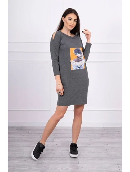 Šaty s 3D grafitová model 18744128 - K-Fashion