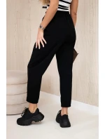 Nohavice s vreckami Summer Punto čierne