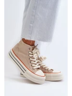 Dámské tenisky na platformě béžové model 21652307 - Boto Dámské tenisky na platformě béžové model 21652307 - Boto