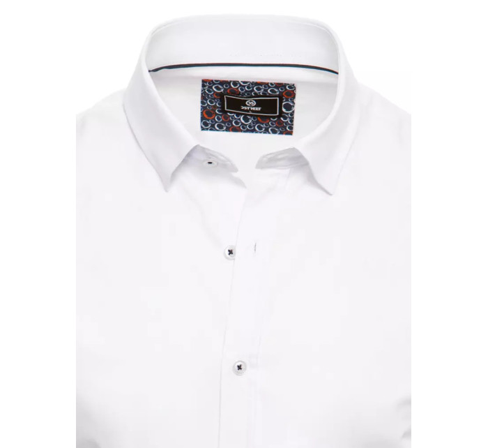Biele pánske tričko s krátkym rukávom Dstreet KX0988