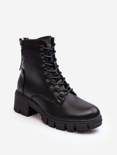 Dámske zateplené pracovné topánky na zips Black by Evrard