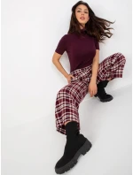 Dámské kalhoty LK SP bordó FPrice model 18398621 - Lakerta Dámské kalhoty LK SP bordó FPrice model 18398621 - Lakerta