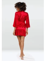 Dámsky saténový župan Belinda červený - Dkaren Dámsky saténový župan Belinda červený - Dkaren