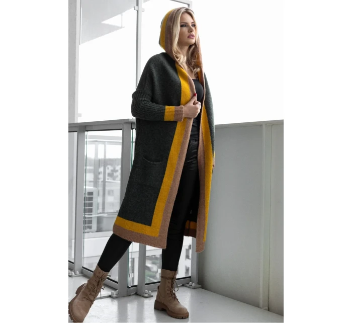 Sveter na zapínanie model 171315 PeeKaBoo