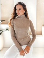 Dámský svetr s rolákem beige Dstreet model 21990936 - FashionStreet