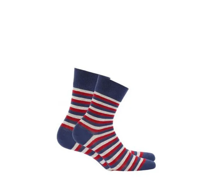 Pánske ponožky Wola Perfect Man vzorované W 94N03 Casual