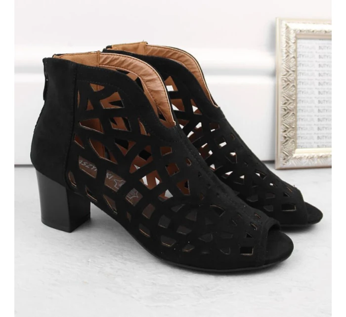 Semišové boty M.Daszynski W model 21958282 černá - M. Daszyński Semišové boty M.Daszynski W model 21958282 černá - M. Daszyński