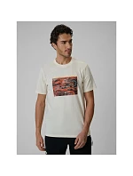 T-shirt regular z nadrukiem męski 4F 4FRSS26TTSHM4238-11S