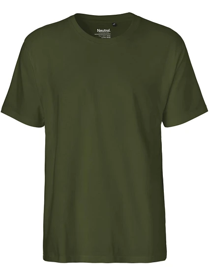 Neutral O 60001 Pánske tričko z hrubej biobavlny 77.6001 military
