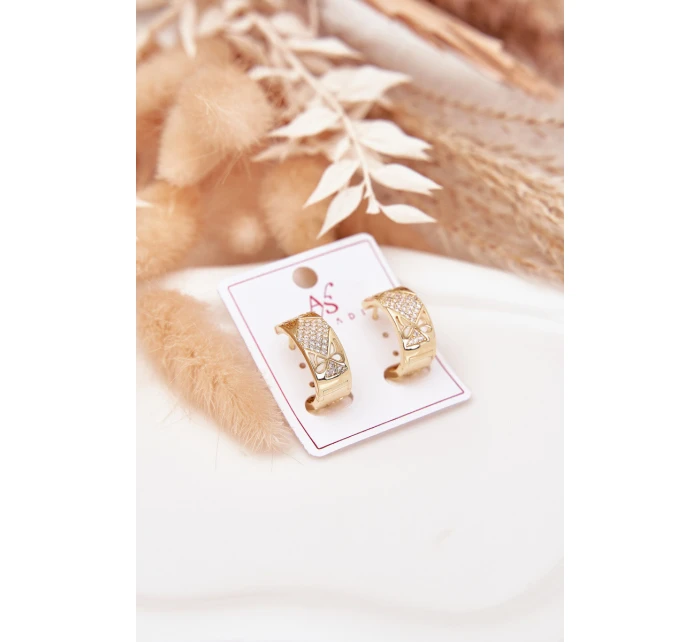 Dámské náušnice z chirurgické oceli s model 21772663 zlaté - Boto