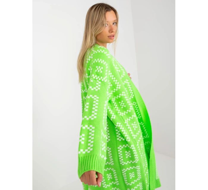 Dámsky sveter LC SW 0296 fluo zelený