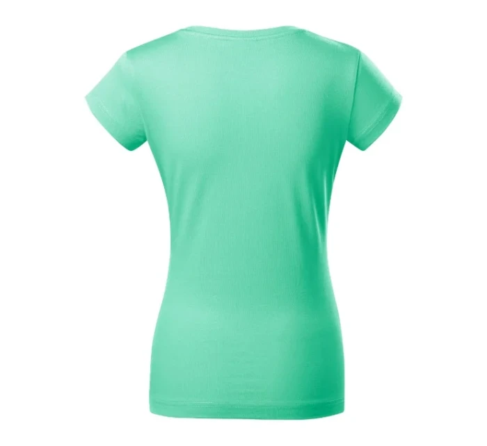 Tričko Fit s výstrihom do V mätovej farby Tričko Fit s výstrihom do V mätovej farby