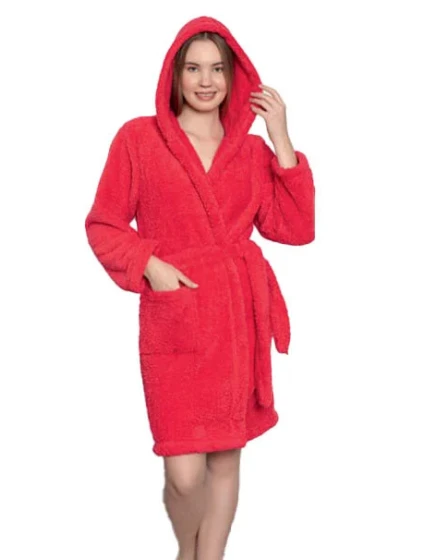 Dámsky župan 3014 červený - CoCoon Dámsky župan 3014 červený - CoCoon