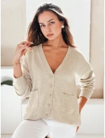 Dámský kardigan béžový Dstreet model 21990993 - FashionStreet