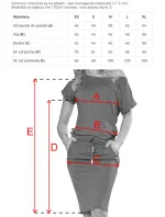 Červené dámske športové šaty s krátkymi rukávmi model 7213737