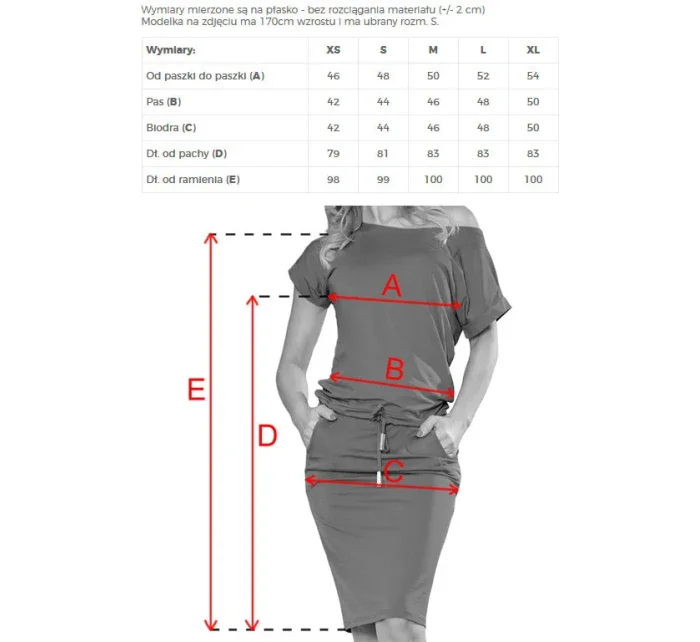 Červené dámske športové šaty s krátkymi rukávmi model 7213737