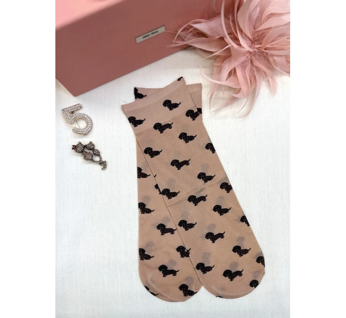 Dámske vzorované ponožky Magnetism lycra 20 den