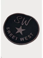 Dámska prešívaná pletená bunda S'West black (B8505-1)