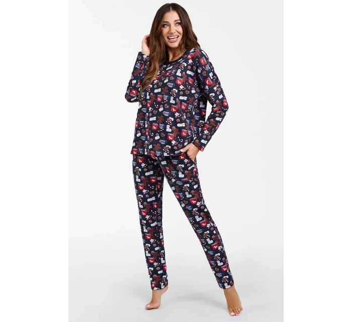 Talianska móda Cookies long r. long sp. farba:print/blue Talianska móda Cookies long r. long sp. farba:print/blue