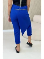 Punto Milano Zimní kalhoty s ozdobným zipem chrpově modrá Punto Milano Zimní kalhoty s ozdobným zipem chrpově modrá